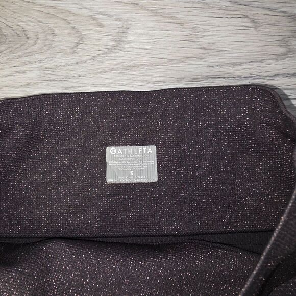 Athleta Shimmer and Sweat Compression Leggings Size S - Picture 5 of 7